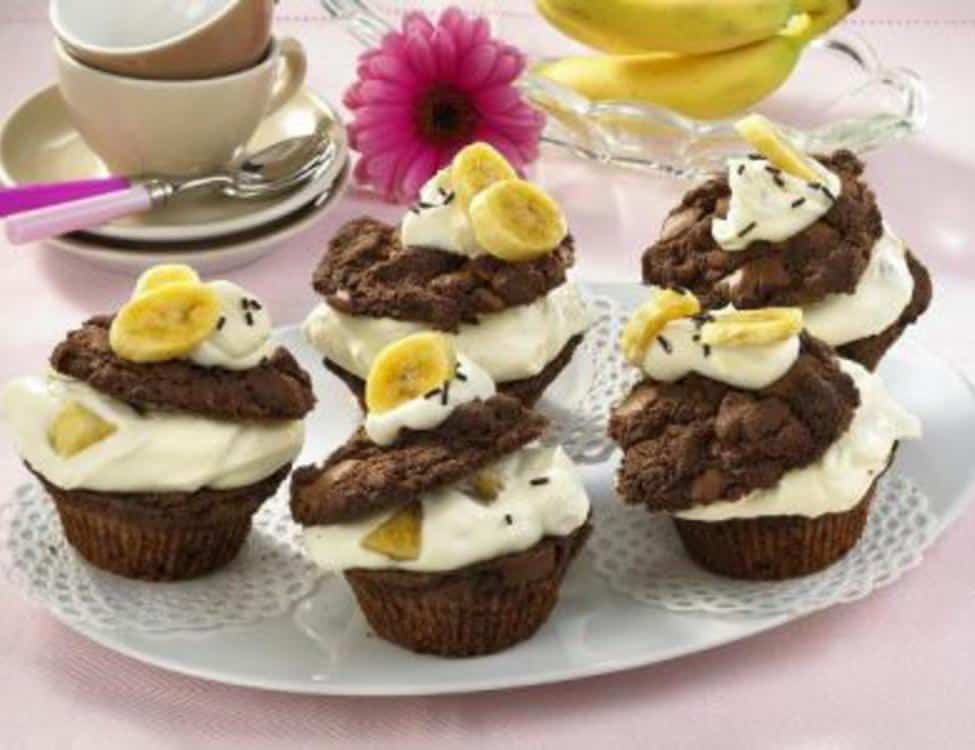 Muffins-banana-split - Petiscos.com - Receitas, Gastronomia e Culinária