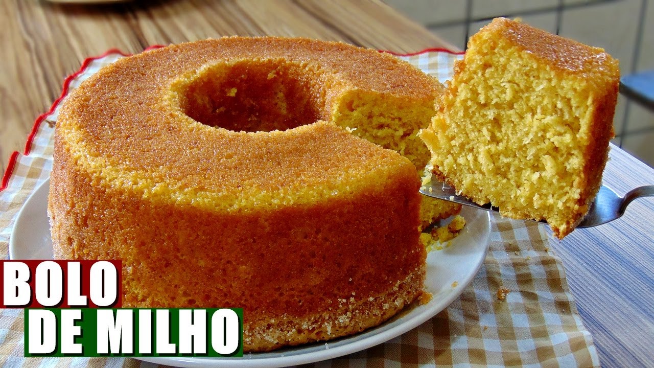 Bolo de milho de lata de liquidificador: receita fácil com textura fofinha  e sabor de padaria - TudoGostoso